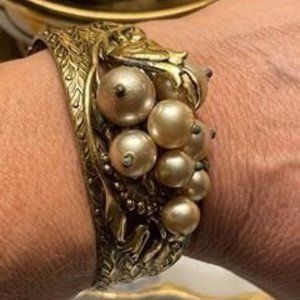 Vintage brass Art Deco bracelet